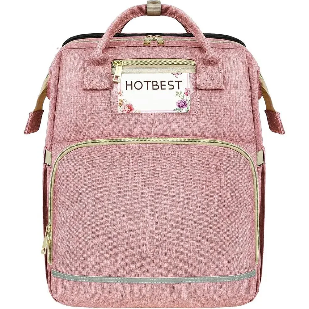 HOTBEST Diaper Bag Backpack, Pink, Large New
